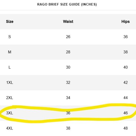 RAGO Shapewear- Shapette No Roll High Waist Brief in Black- 3x/36- New with Tags - Picture 2 of 2